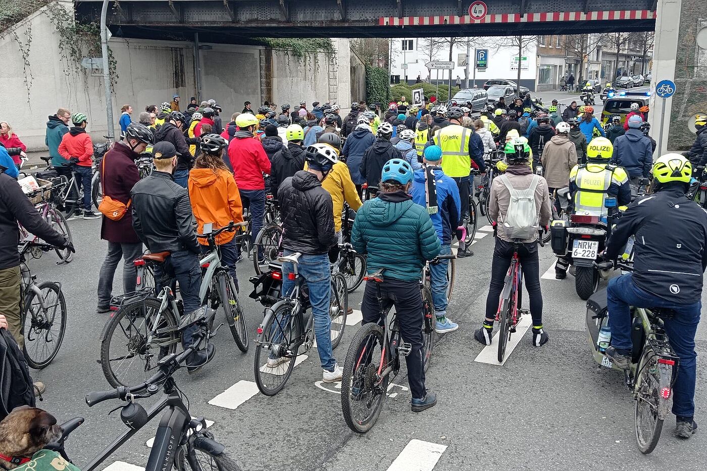 Radfahrerinnen und Radfahrer in Dortmund gedenken Fahrradblogger #Natenom