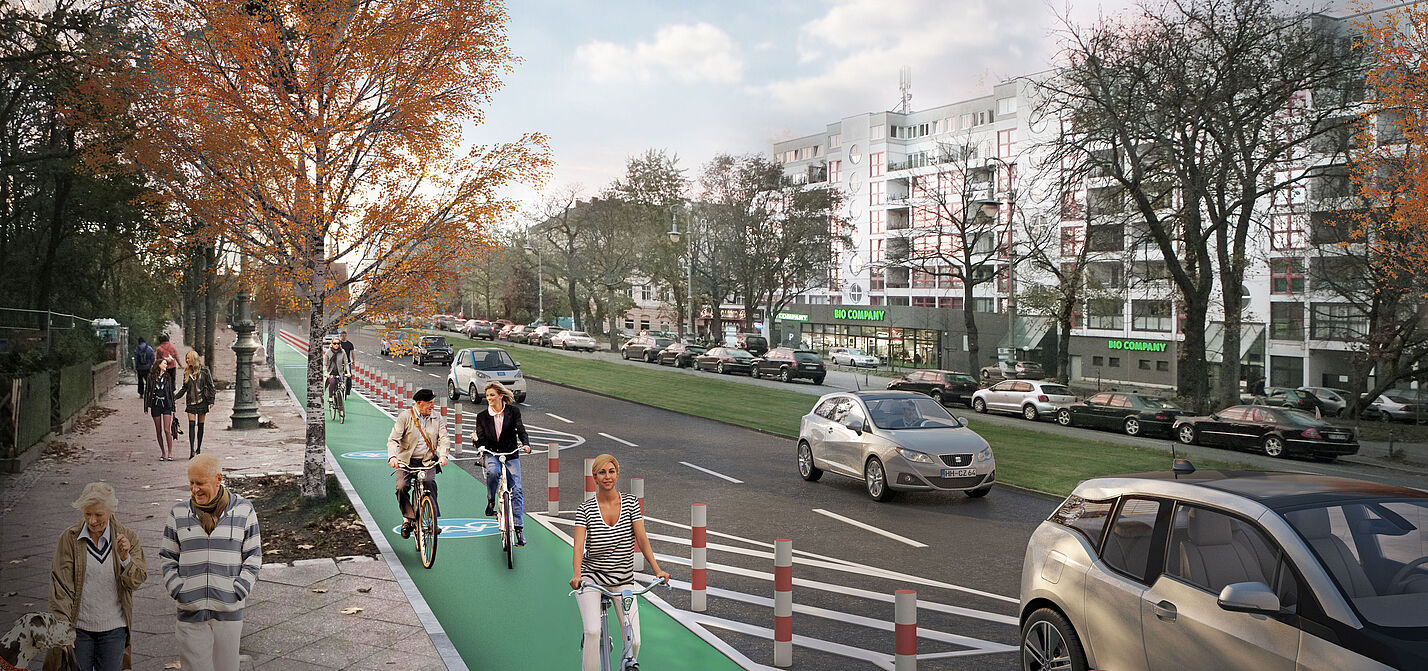 Visualisierung Protected Bike Lanes in Berlin Visualisierung Protected Bike Lanes in Berlin